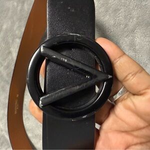 Valentino Brown Leather Belt